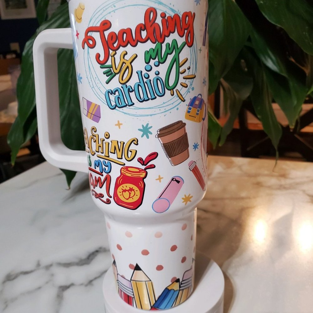 Teacher Quotes 40oz Traveler Tumbler 💜sale